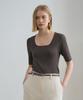 Rene J Half Sleeve Square Knit