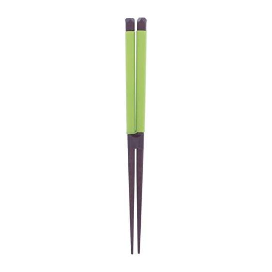 Green 18cm Wooden Chopsticks with Silicone and Lacquer Finish