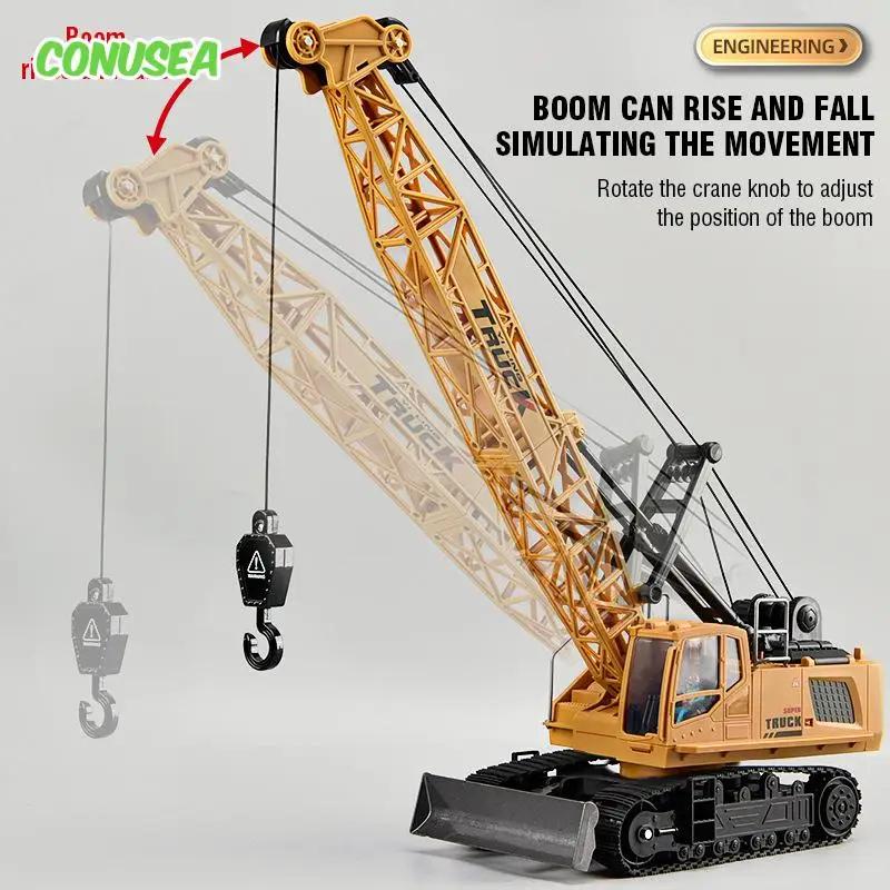 Rc Crane Truck 9/11/13/15Ch Alloy Remote Control Car Engineering Vehicle Radio Control Toys for Boys Children Christmas Gifts
