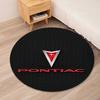 Pontiac Printed Round Rug Carpet Chair Rug Area Rug Entryway Doormats,for Office Chair Living Room Bedroom Kitchen Room.