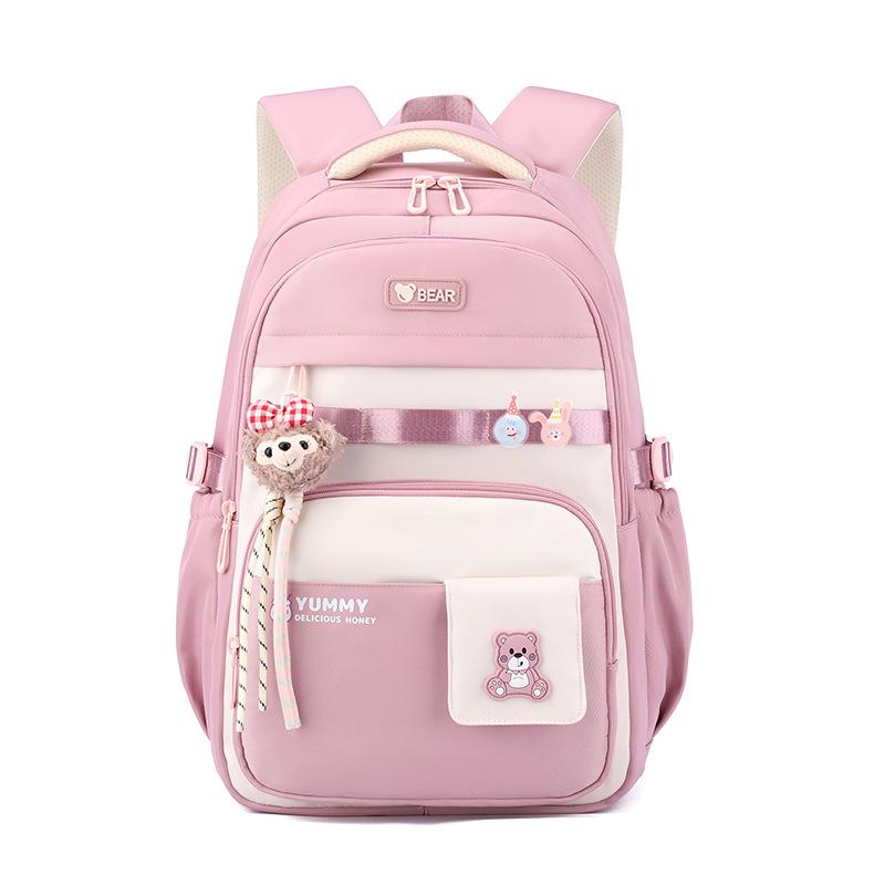 New Junior High School Girl’s Backpacks Simple High Value Large Capacity Book Bag Versatile College Style Lightweight School Bags for Teenager Student