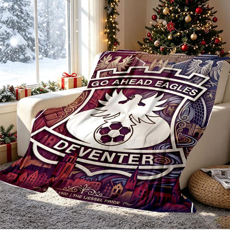 Coperta con Motivo Go Ahead Eagles per Decorazione Casa, Letto, Divano, Viaggio in Auto, Campeggio, Adatta a Tutte le Stagioni, Regalo di Compleanno Natale