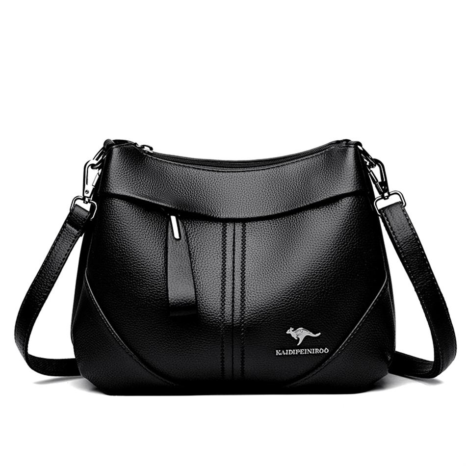 Luxury Designer Shoulder Crossbody Bags Women Purses and Hangbags Female Genuine Soft Leather Casual Messenger Bag