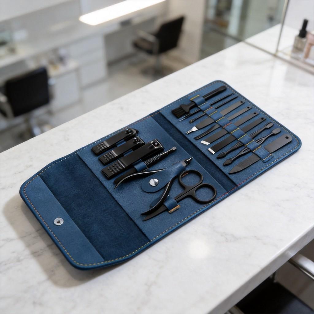 Kit de Cuidado para Unhas 16 Peças Conjunto de Manicure em Aço Inoxidável Para Uso Doméstico
