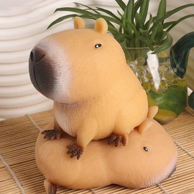1Pc Cute Cartoon Capybara Squeeze Toy Stress Relief Funny Animal Squeeze Toy Capybara Shape Pinch Toys Relax Gifts