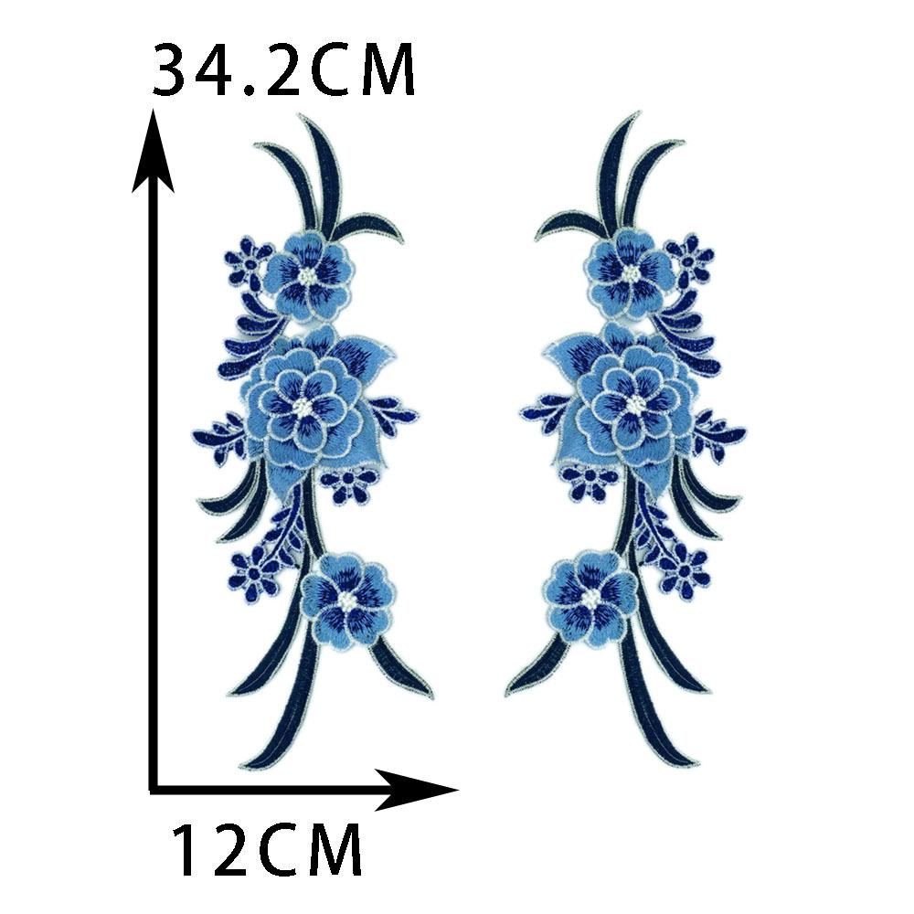 Diy Sewing Color Embroidery Corsage Decorative Patch Repair Cheongsam Dress Performance Dress Clothing Accessories