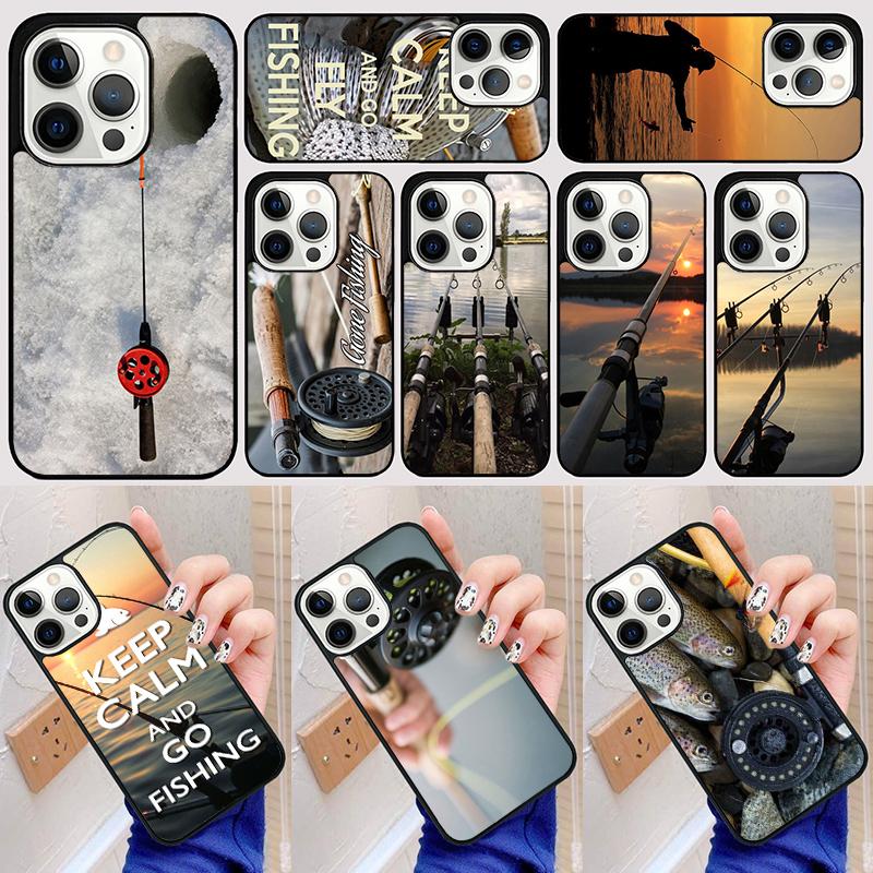 Trout Panel Painting Fish Fishing Sport Phone Case Back Cover for iPhone 17 Air 16 15 14 13 11 12 Pro Max Plus