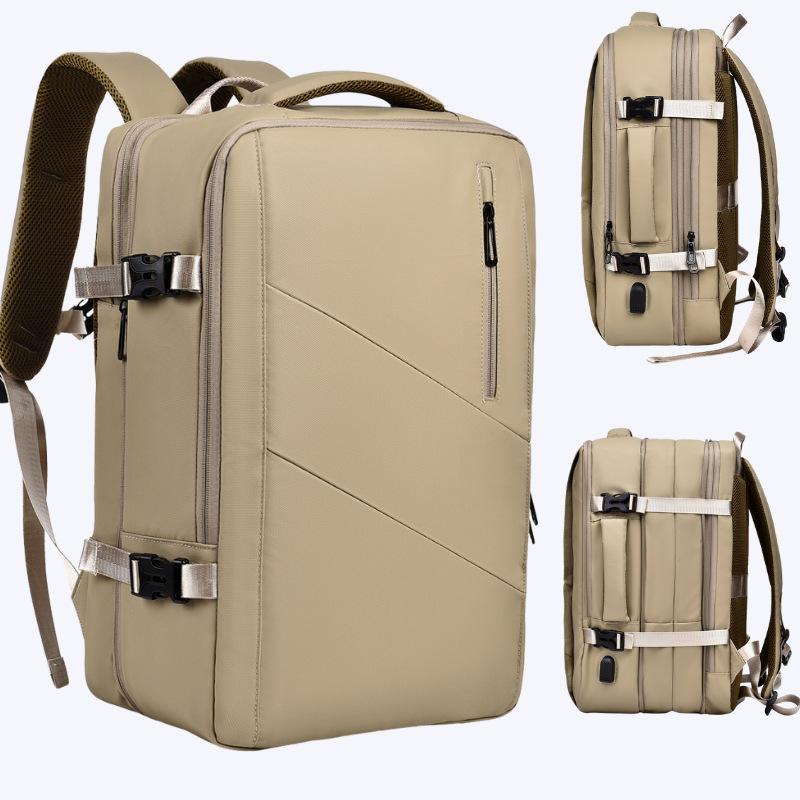 Backpack Large Capacity Men's High-end Backpack Computer Bag High-end Business Bag Expandable Backpack