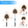 Windshield Cleaning Tool, Car Window Cleaner With Extendable Long Handle And 4 Washable Reusable Microfiber Pads, Auto Interior Exterior Glass Wiper
