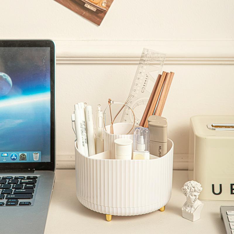 Multifunctional Rotating Pen Holder Cosmetic Storage Box