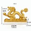Chinese Lucky Dragon Resin Decor Auspicious Money Dragon Statuette Sculpture Home Living Room Bedroom Office Figurines