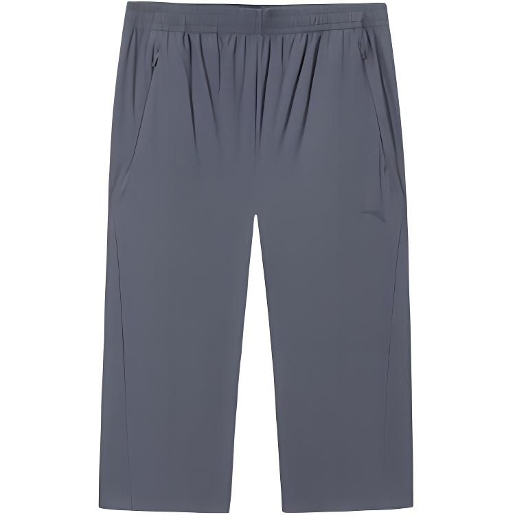 

Anta Solid Color Mid Waist Breathable Versatile Seven Point Casual Shorts Men shorts 952527302-2 S