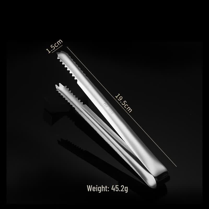 304 Stainless Steel Multipurpose Food & Ice Tongs