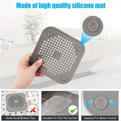 5-teiliger multifunktionaler Silikon-Spülbeckenfilter mit Saugnapf und Duschabfluss-Schutz für Badezimmer zu Hause.