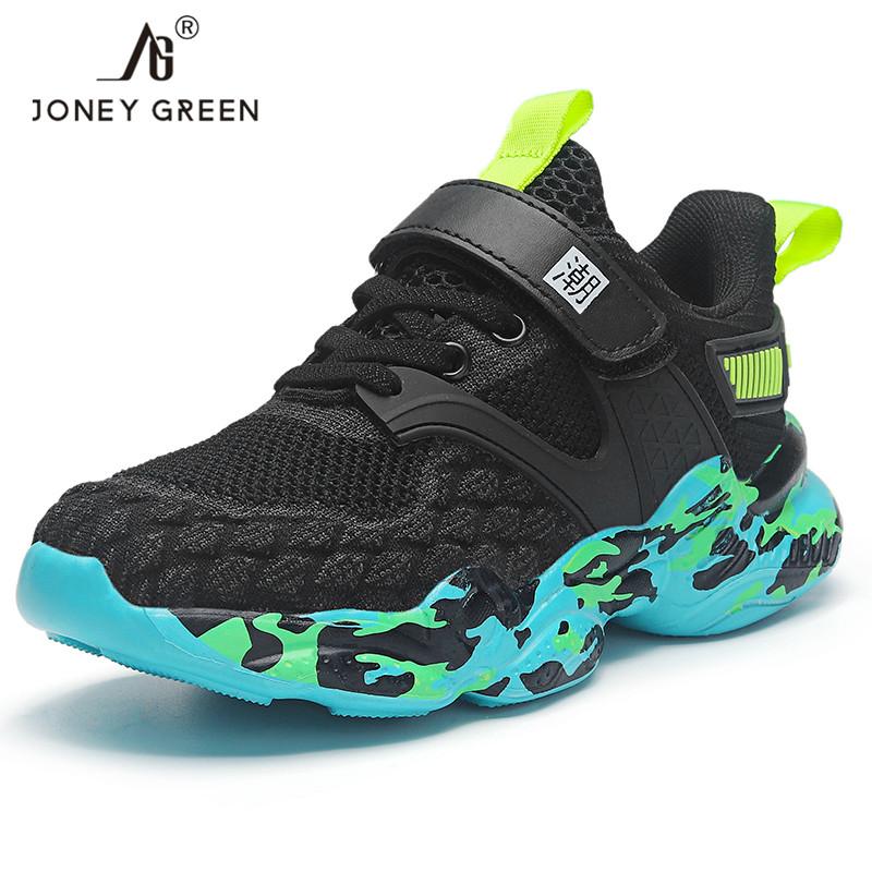 Children Shoes Casual Kids Sneakers Boys Girls Outdoor Mesh Sports Running Trainers Child Graffiti Breathable Thick Sole Shoes 28