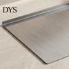 Heavy-duty Chopping Board Stainless Steel Cutting for Kitchen Non-Slip Dough Pastry Frosted Texture with 90-degree L-Shaped Edge Large Countertop Mat