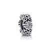 Sparkling and Polished Lines Spacer Charm Bead for Women Fit European Original Silver Bracelet DIY Fine Jewelry Gift