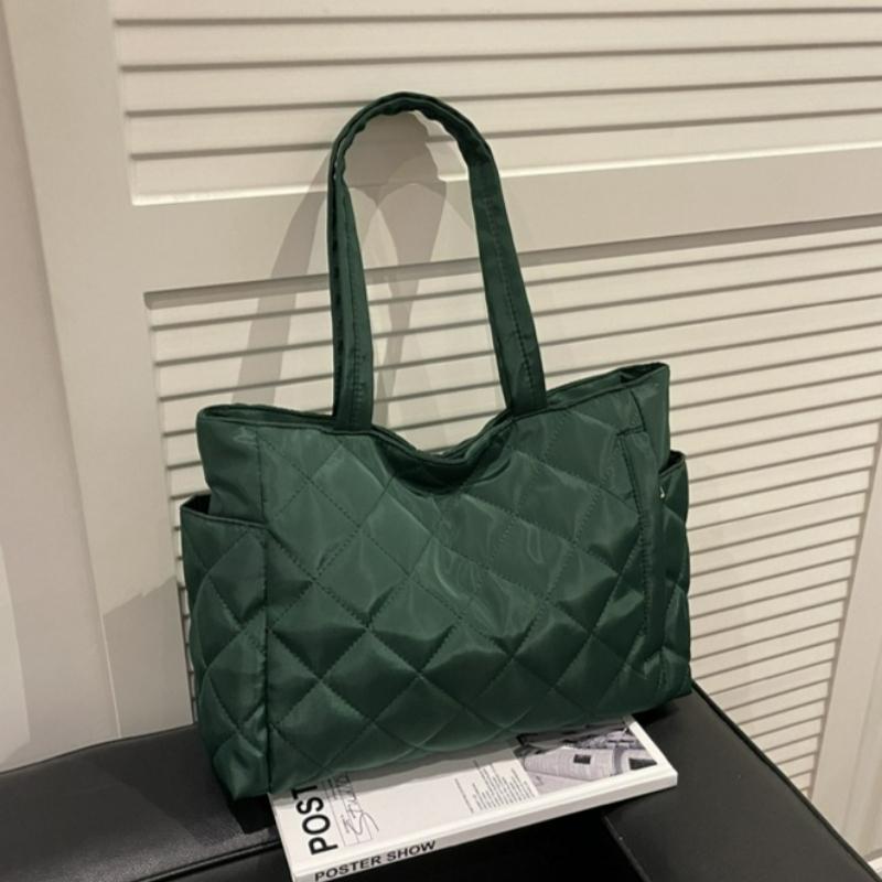 Women Versatile Shoulder Bags Large Capacity Tote Bag Lightweight Casual Fashi Quilted Crossbody Storage Bag New Autumn Winter
