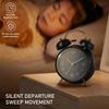 4 Inch Retro Vintage Twin-Bell Alarm Clock Compact Size Alarm Clock Extra-Loud Metal Bell Clock For Nightstand Desk Bookshelf