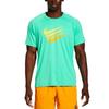 SWIM Men'S Rash Guard Digi Swoosh Short Sleeve Hydro Guard Nessd671-380