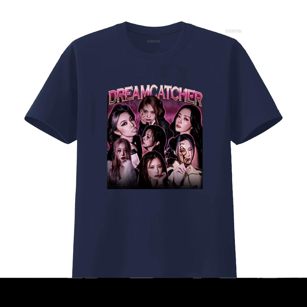 Dreamcatcher Kpop Vintage Retro Music Fan T Shirt Album SweaT From Us 1105KD Vintage Washed Top For Everyday Wear Stylish