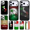 Italy Flag Print Phone Case for iPhone 17 Air 16 15 11 12 14 13 Pro Max Shockproof Cover