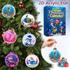 Animal Advent Calendar - 2D Pendant with Sea Creature Hanging Ornaments for Holiday Countdown