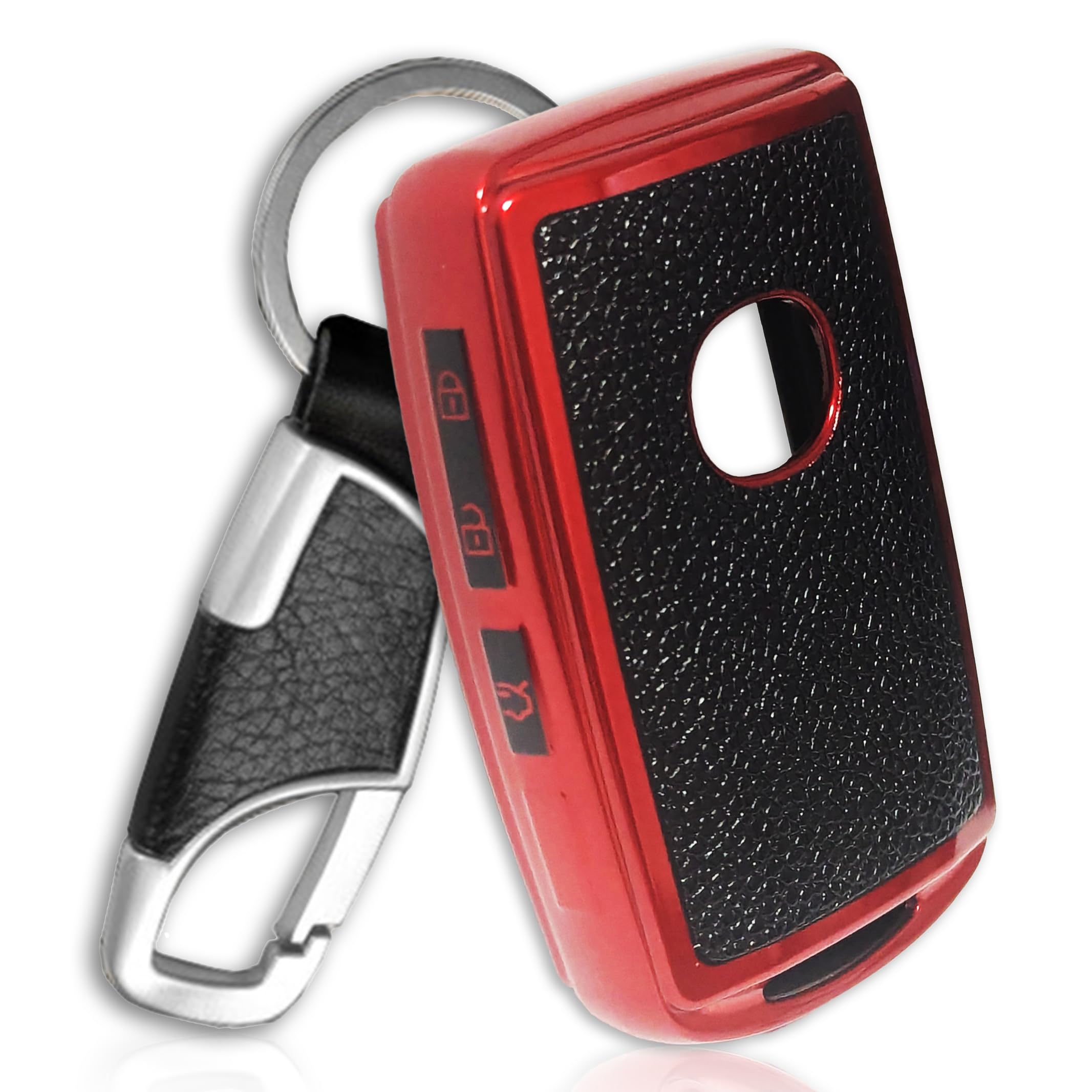 [FRACTAL CREATION] Leather-like TPU smart key case for Mazda, key