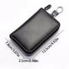 Waterproof Car Key Wallet Retro Zipper Key Bag Lightweight Key Storage Pouch  Commuting Use
