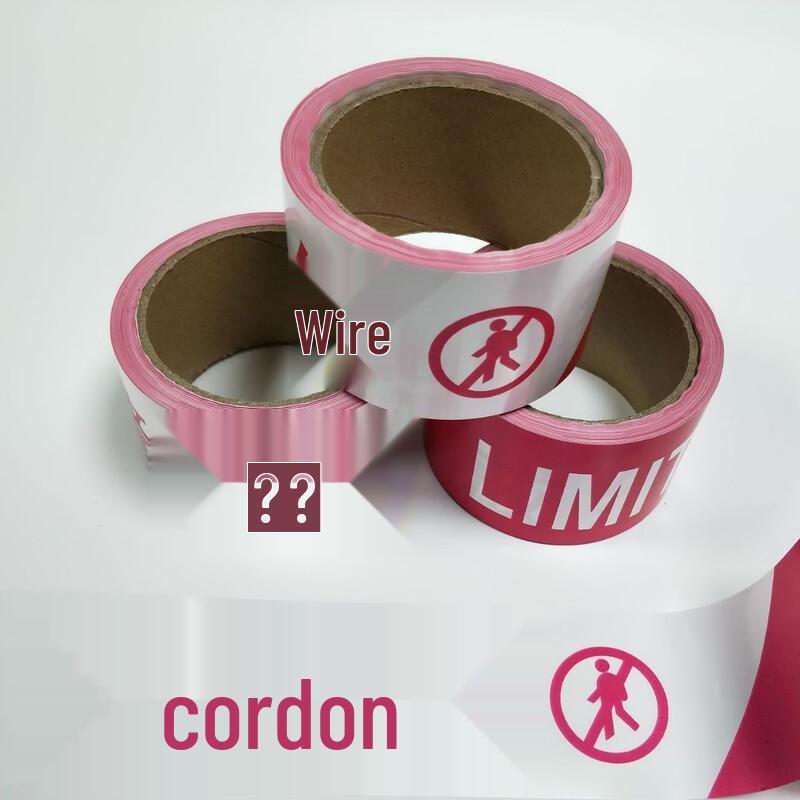 Brangdy Red & White Safety Warning Tape