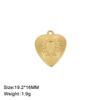 Fashion Love Heart Charms Stainless Steel Gold DIY Pendant for Earring Necklace Bracelet Jewelry Making