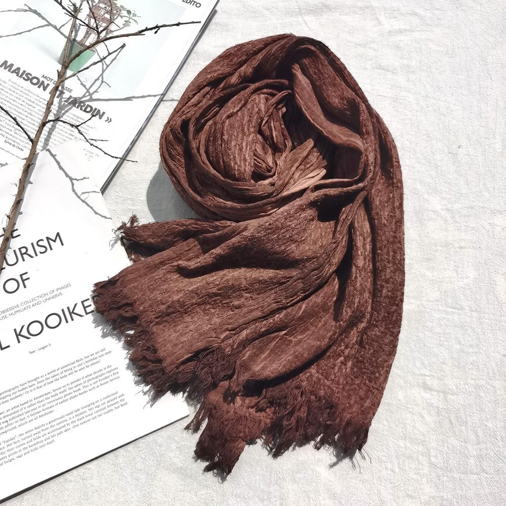 Unisex Cotton Linen Autumn Winter Men Scarf Fashion Men's Scarves Warm Neckerchief Soft Long Tassel Shawl Male Pashmina Bufandas