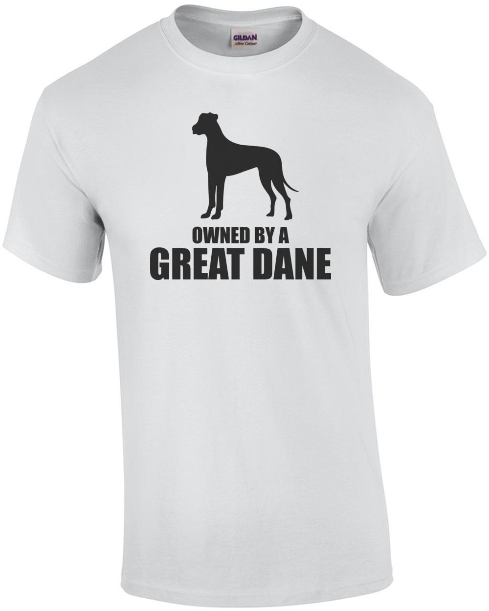 Owned by a great dane - great dane t-shirt Unisex T-Shirt S