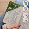 New Design Hand Embroidered Corner Bookmark Cute Flower Letter Embroidery Bookmarks Stitched Felt Corner Bookmark Book Clip