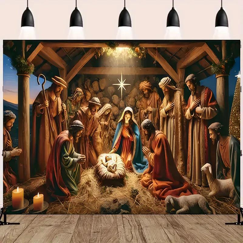 VIKAMA Biblical Scene Theme Tapestry Suitable For Wall Decoration In Family Living Rooms And Bedrooms Home Decoration