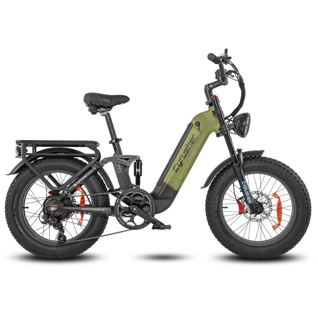 Cyrusher Kommoda 2.0 Elektrofahrrad Erwachsene 250W Single Herren E-Mountain E-Bike 48V20Ah Akku 20 Zoll Reifen Damen Elektrofahrrad