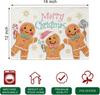 4/6/8/10pcs Christmas Cute Gingerbread Man Meal Mat Restaurant Kitchen Durable Table Mat Cup Mat Home Decoration