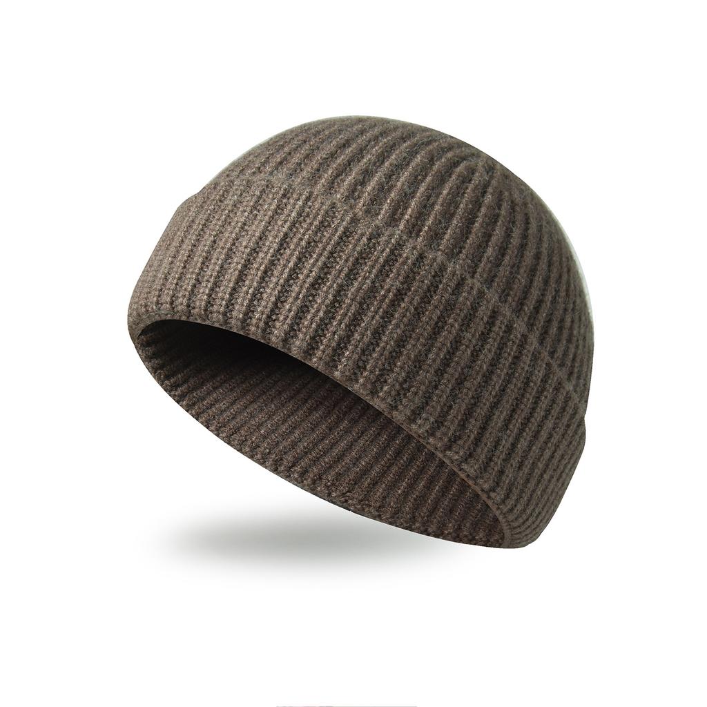 Knitted Wool Hat for Men and Women, Autumn and Winter Warm Cover, Cold Hat, Yuppie Sailor Hat, Seamless Integrated Melon Fur Hat