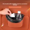 Multicolor Optional Pu Leather Car Hanging Trash Can Portable Anti Leak Vehicle Interior Garbage Storage Bin Organizer