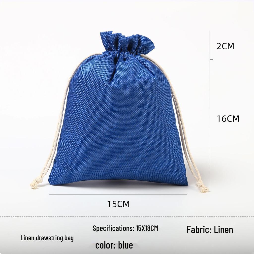 Custom Drawstring Wenwan, Cotton, Linen, or Rice Bag
