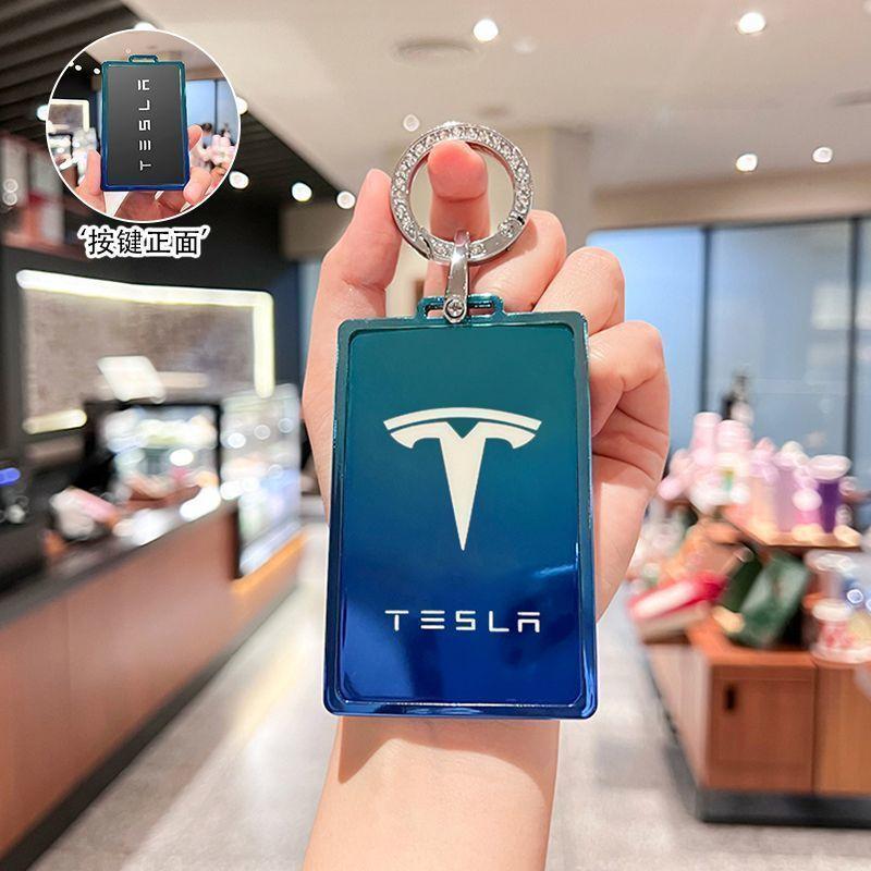 CREKH1 TPU Car Smart Remote Key Case Cover Protector Holder Shell Bag For Tesla Model 3 Model S Model X Model Y Keychain Accessories