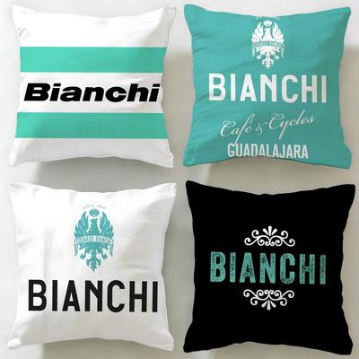 Classic Bicycle Brand Bianchi Cushion Cover Soft & Easy-Wash Pillow Case – Versatile for Couch, Bed, Travel and Office