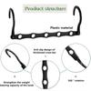 10 Pcs Space Saving Magic Hangers Sturdy Plastic Holder Heavy Clothes Organizer For Dorms Apartments Small Closet