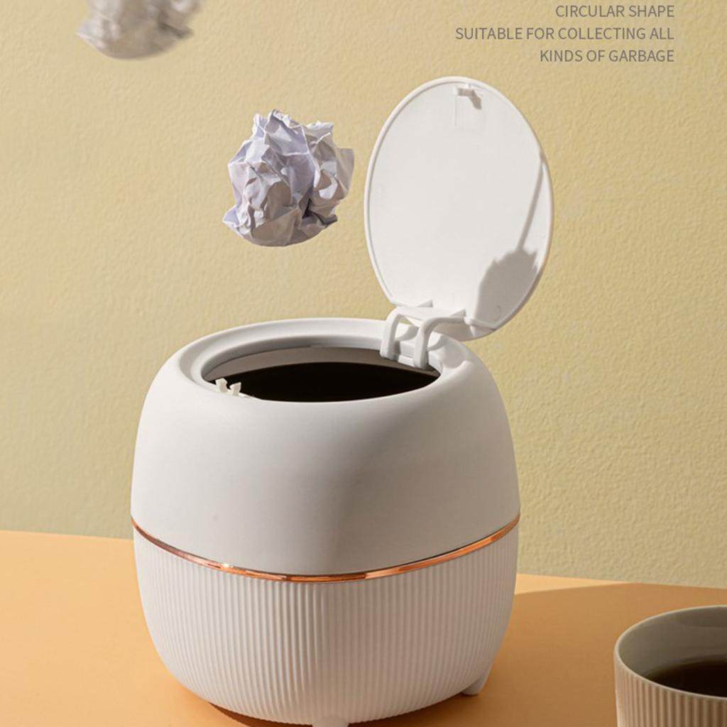 Buy Fashion Desktop Trash Can Creative Luxury Dustbin Bin Household
