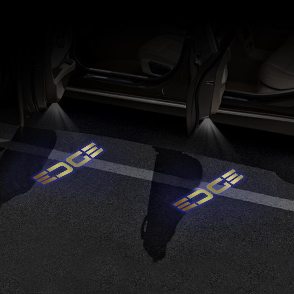 2pcs LED Car Logo Door Welcome Light Projector Lamp Emblems Auto Accessories Suit For Ford Max 2007 2008 Mondeo 2007-2013 Wheel