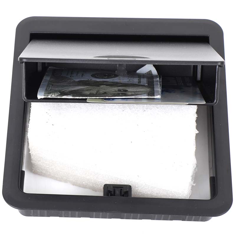 For Mitsubishi L200 Triton 2019-2025 Car Center Console Armrest hidden Storage Box Organizer Accessories Tidying Black