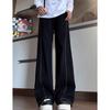 JYL Men's Wide-Leg Jeans American Washed Bootcut Autumn Stitch Premium Denim Pants