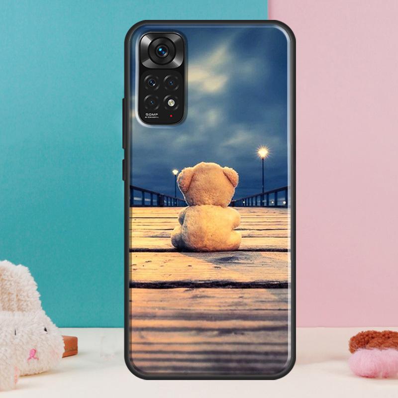 Cute Bear Case For Xiaomi Redmi Note 14 13 12 Pro 11 9 10 9S 10S 11S 12S Redmi 14C 13C 10C 12C Cover
