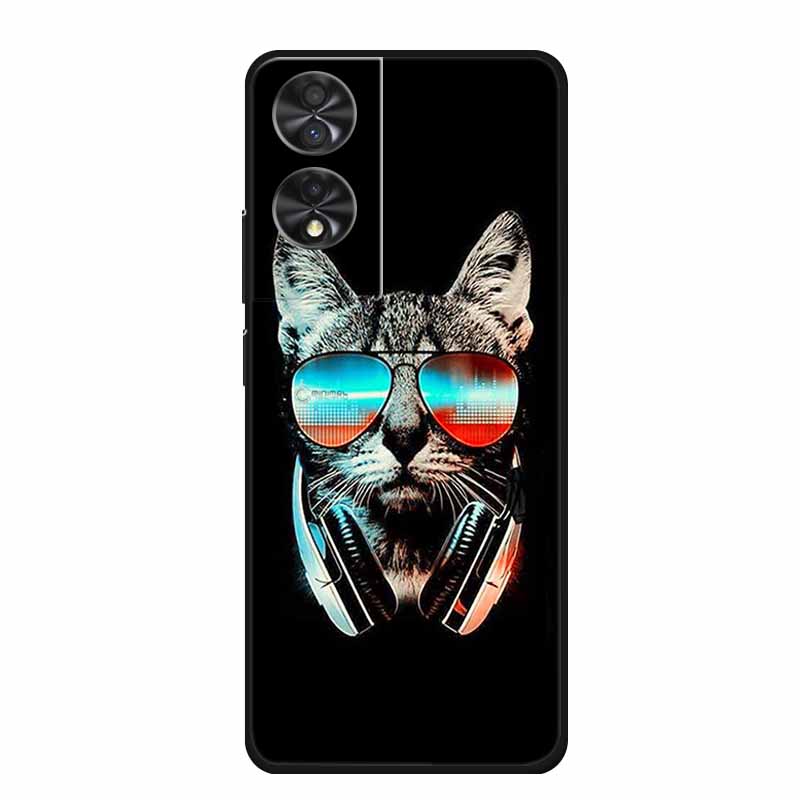 Para TCL 40 NxtPaper 4G 6.78" Funda Animales TPU Silicona Suave Fundas de Teléfono Cubierta para TCL40 NxtPaper Protector Lobo Dibujos Animados Coque