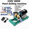 220V 280W Trapano Perline Gioielli Punzonatura Incisione Macchina Incisore Utensile Perforazione Perle Foratura Macchina